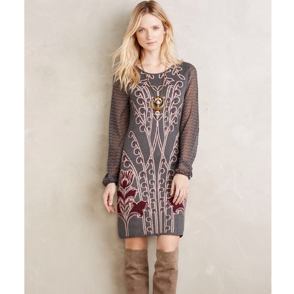 Anthropologie Dresses & Skirts - Anthro Knitted & Knotted Saone Sweater Dress